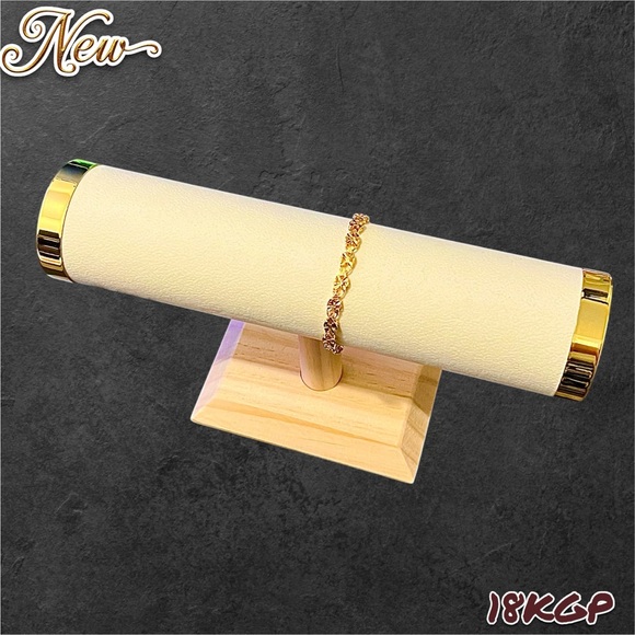 New 18K Gold Plated 8 Inch Four-leaf clover Chain Bracelet Unisex - Picture 5 of 11